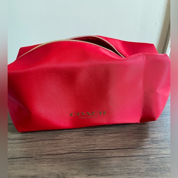 Coach Fragrance Red Cosmetic Bag